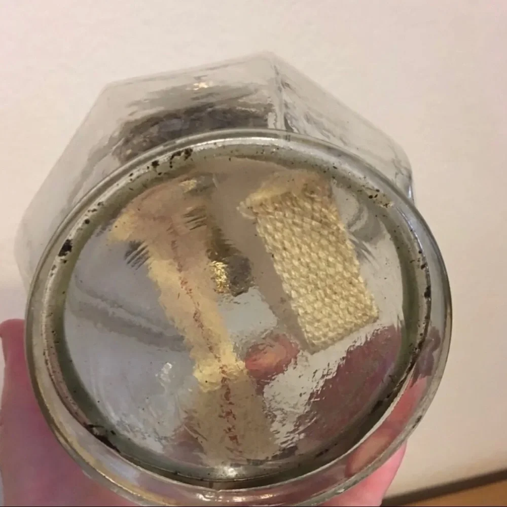 Vintage 1970s Kaadan Ltd Co Clear Glass Oil Lamp